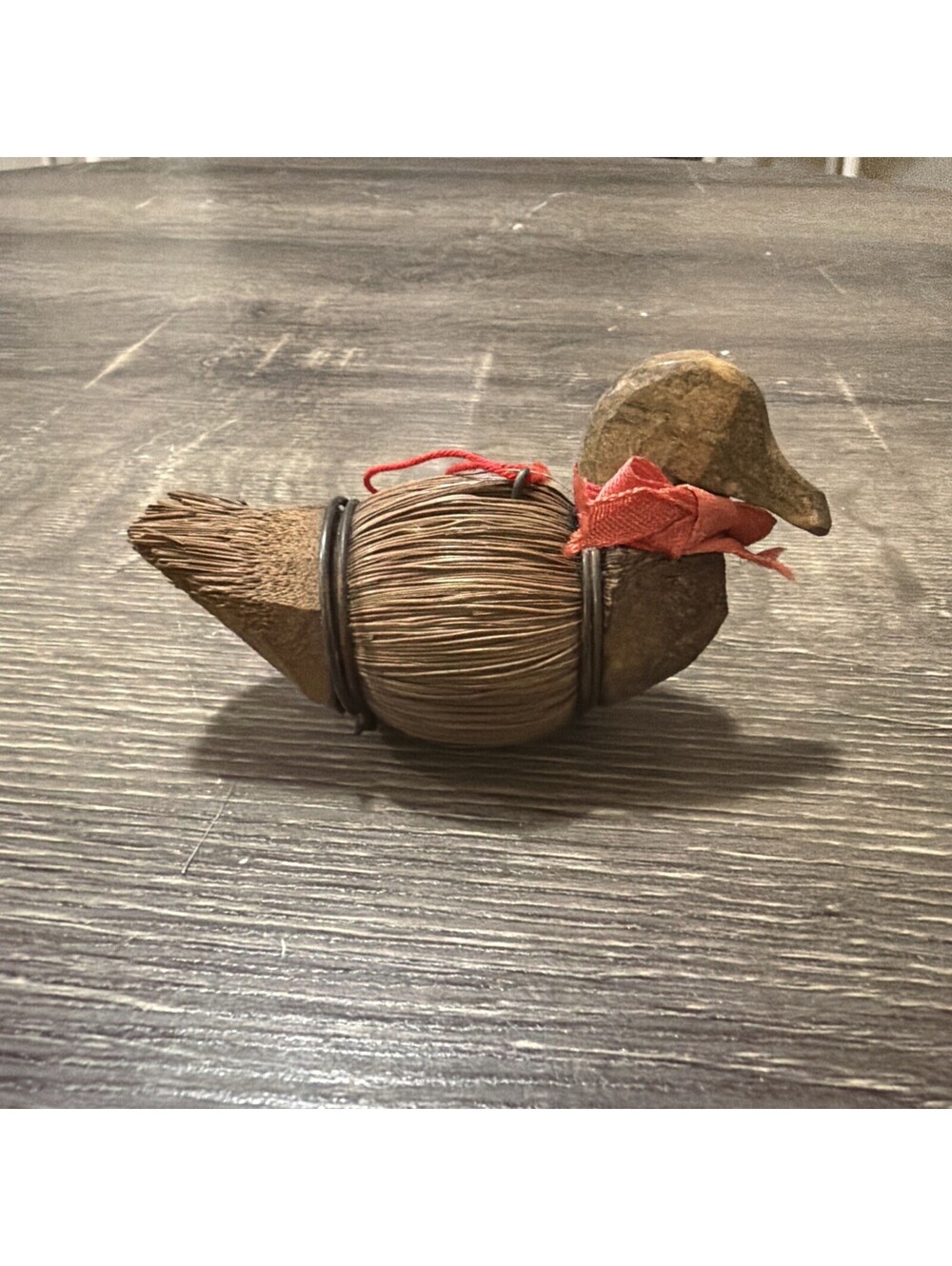 Vintage Duck Decoys Straw Corn Husk Folk Art Handmade Christmas Ornaments Gifts
